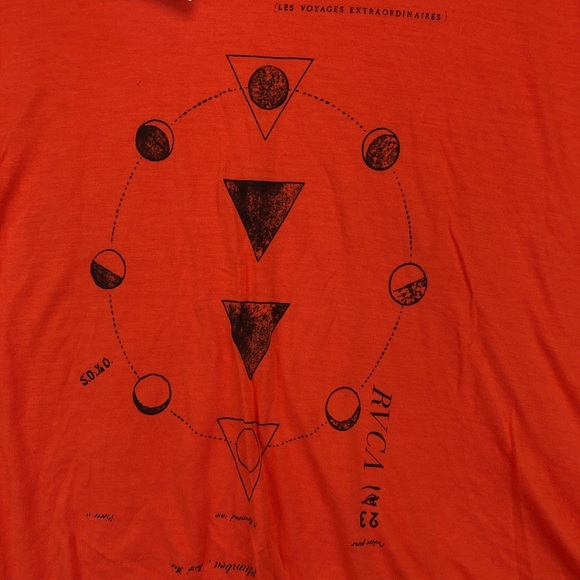✨RVCA Moon Phases Burnout Boyfriend T Shirt… - Picture 3 of 4